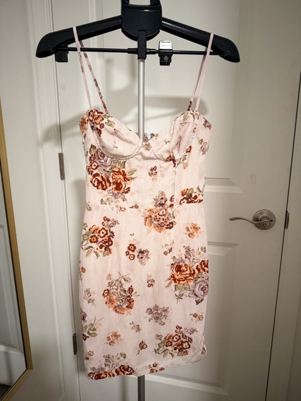 Brock Collection x H&M | Cream Floral Bustier Mini Dress
